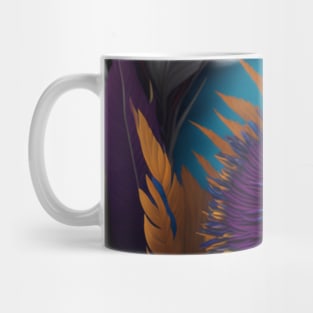 Kaleidoscope of feathers pattern Mug